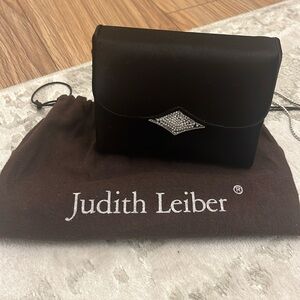 Black, Judith Leiber evening bag